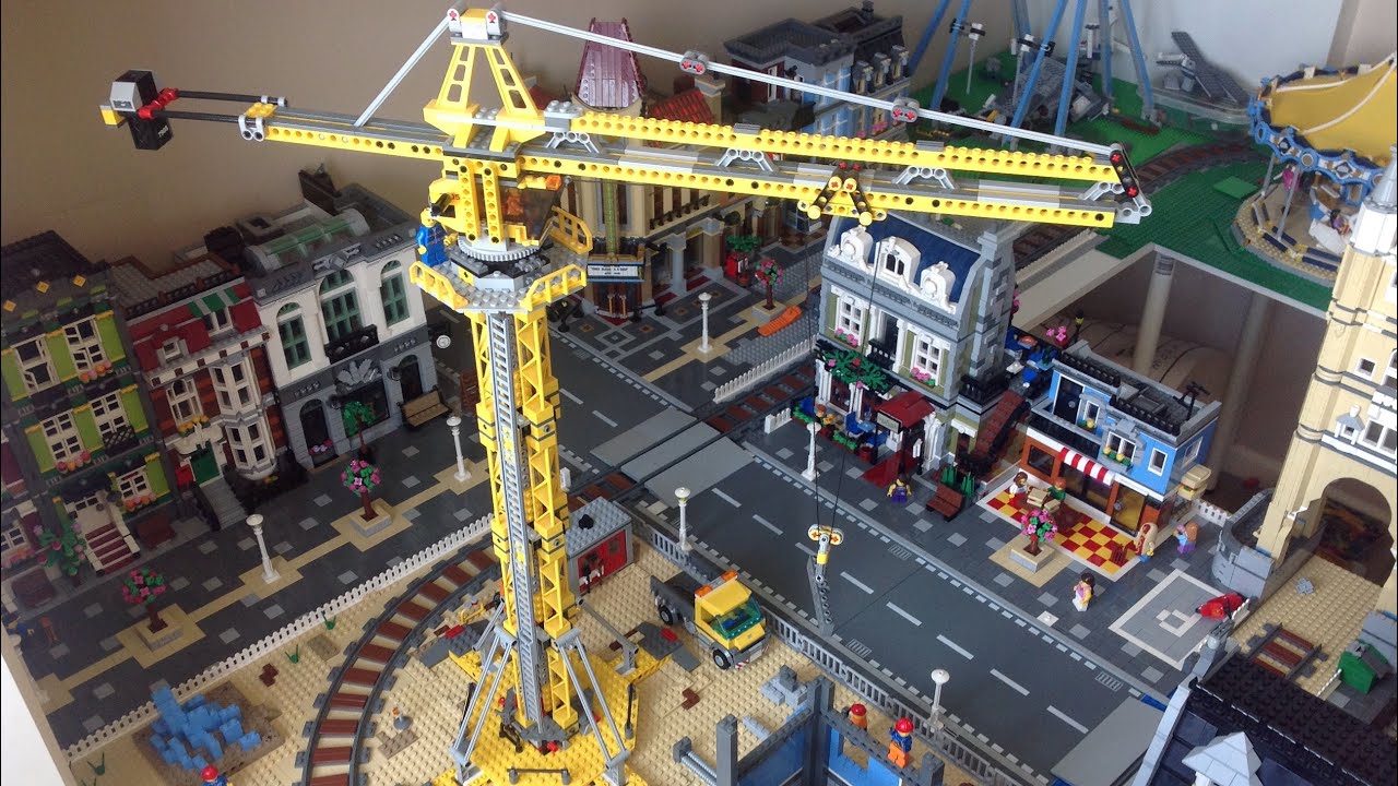 LEGO City MASSIVE Crane Construction Site MOC 7905 | Lego City Update Video