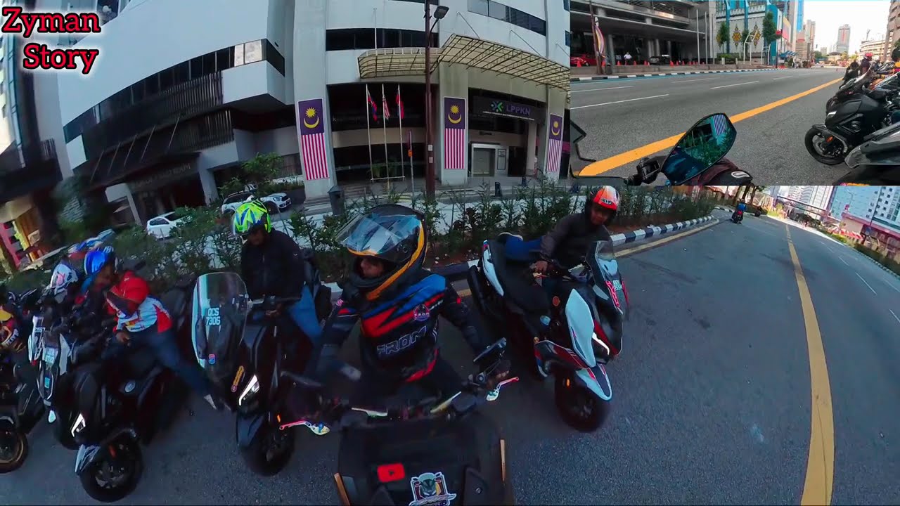 Konvoi ke Majlis Perasmian Pusat Service Terbesar Mforce di Malaysia - Segambut Kuala Lumpur.