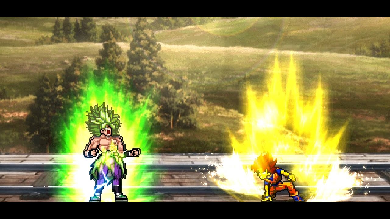 Mugen Mods: Legendary Super Saiyan Dbs Broly Vs False Super Saiyan Goku (Normally)
