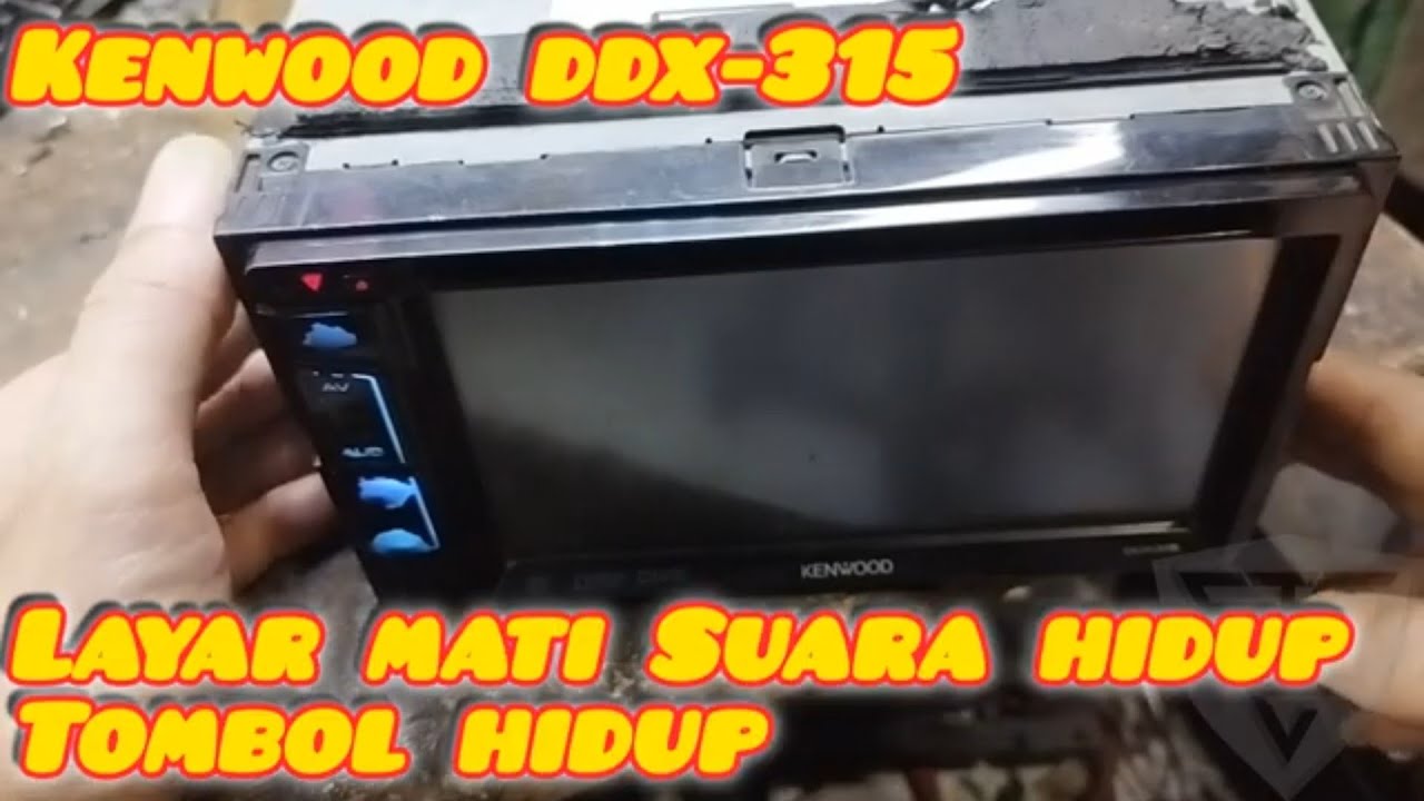 Kenwood DDX-315 Layar mati tombol masih hidup