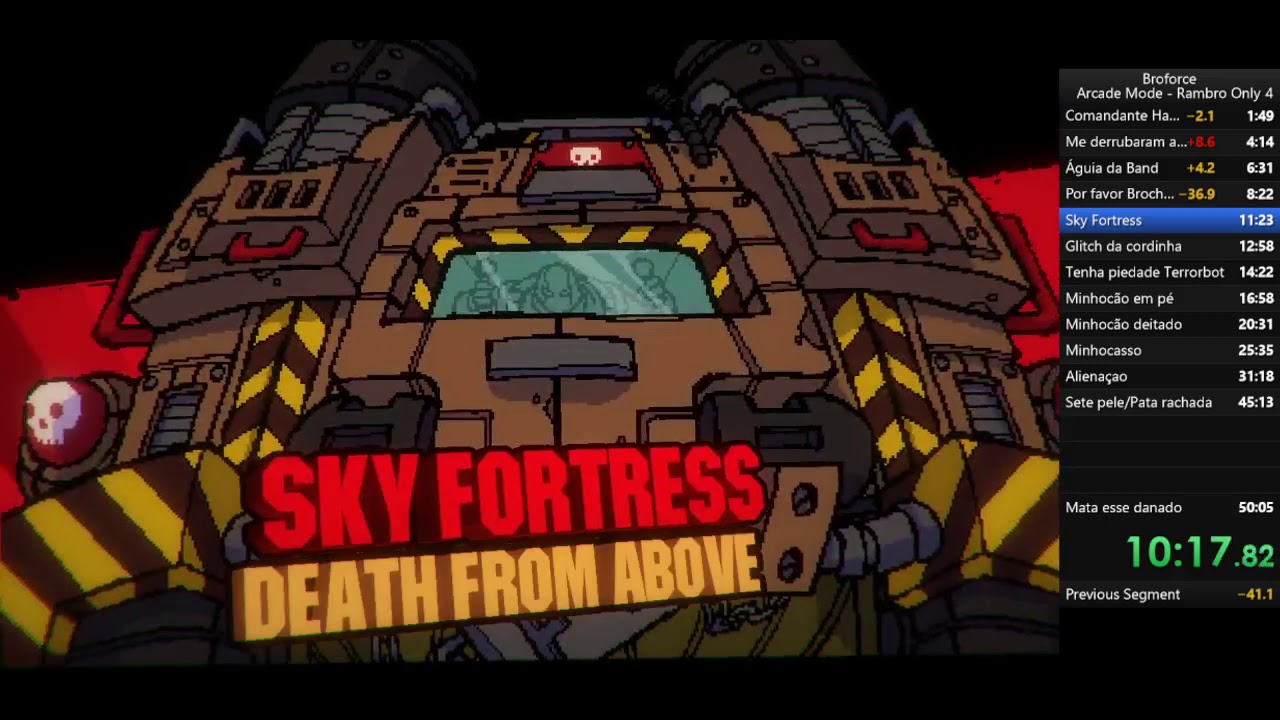 Broforce speedrun Arcade Rambro only in 43:20