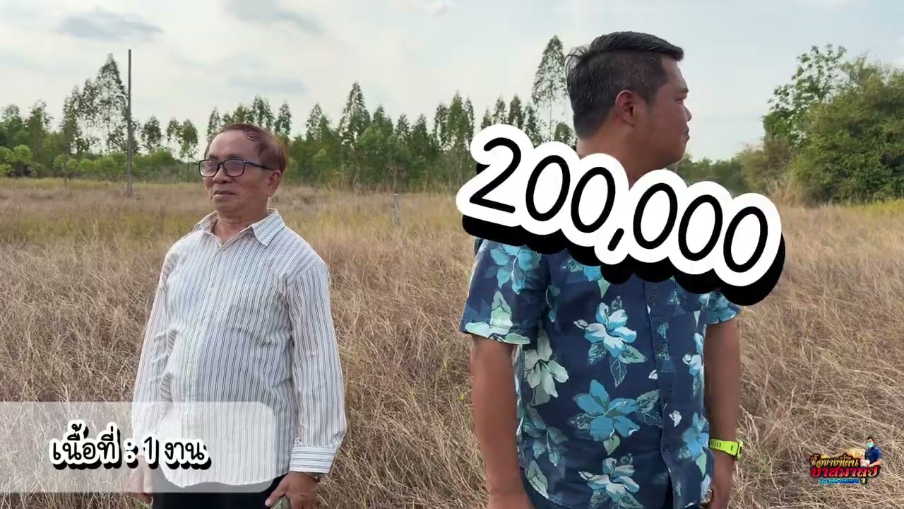 ขายที่ดิน 1 งาน 200,000 บาทถ้วน ที่แปลงนี้เหมาะสร้างบ้าน 