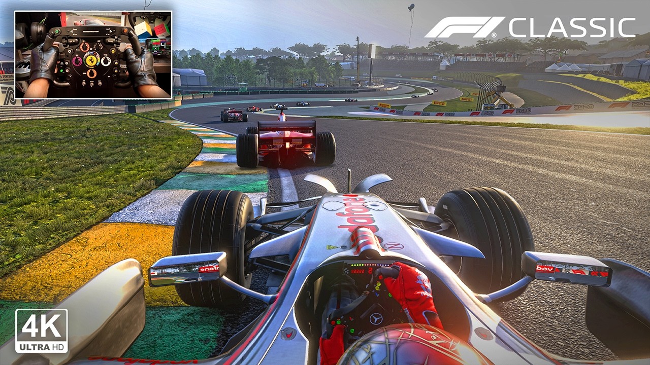 Lewis Hamilton's McLaren MP4-23 V8 - Brazilian GP S&atilde;o Paulo F1 2020 Classic Steering Wheel Gameplay