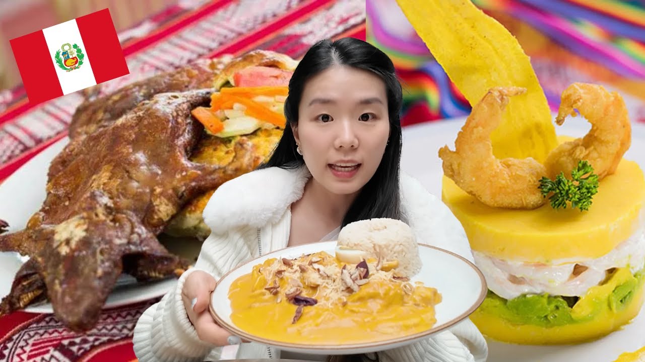 Asiática prueba por primera vez comida AUTÉNTICA PERUANA 🇵🇪
