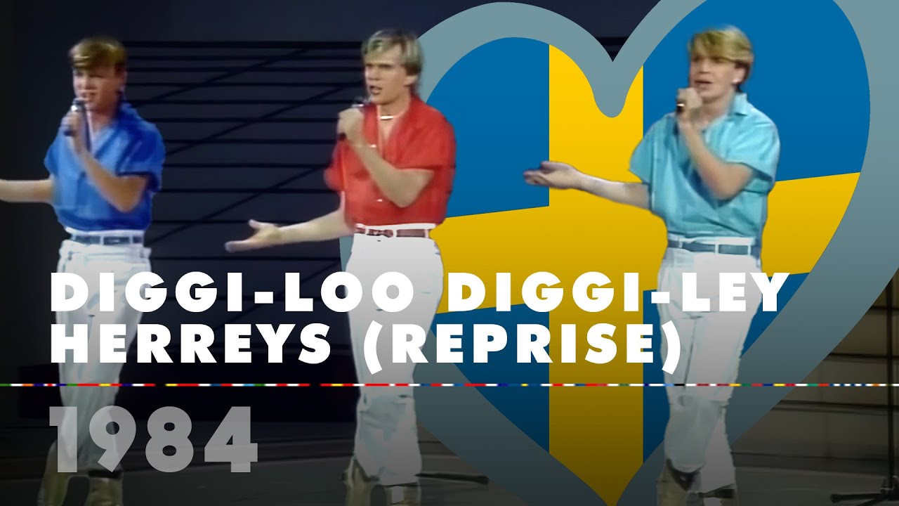 DIGGI-LOO DIGGI-LEY &ndash; HERREYS (Reprise, Sweden 1984 &ndash; Eurovision Song Contest HD)