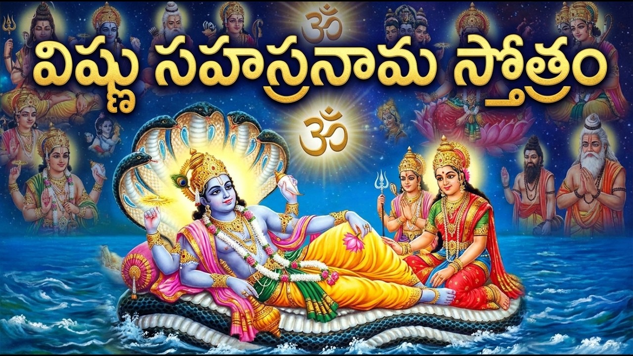 Vishnu Sahasranamam Full In Telugu | శనివారం స్పెషల్ | 1000 Names of Lord Vishnu
