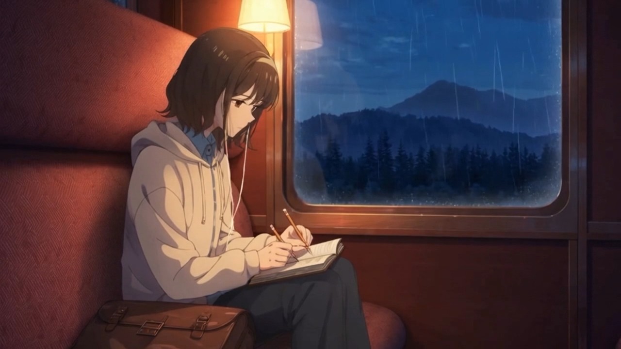 Lo-Fi Study on a Train | Calm Focus & Cozy Ride