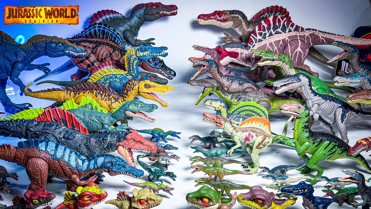 ALL SPINOSAURIDS Toys Collection! Spinosaurus, Icthyovenator, Siamosaurus Jurassic World Dominion