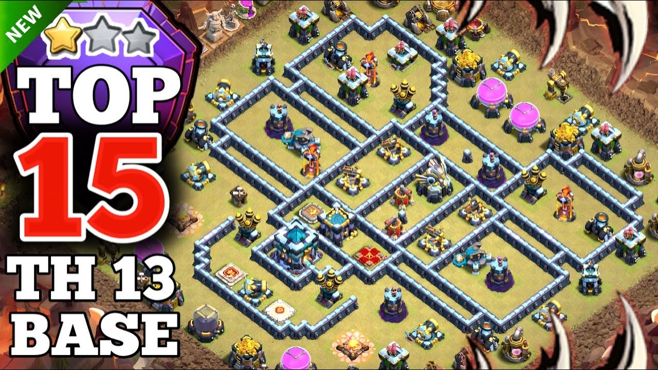 TOP 15 TH13 April CWL Base/War Base Link 2021 | Link Given In Video Description (Clash of Clans)