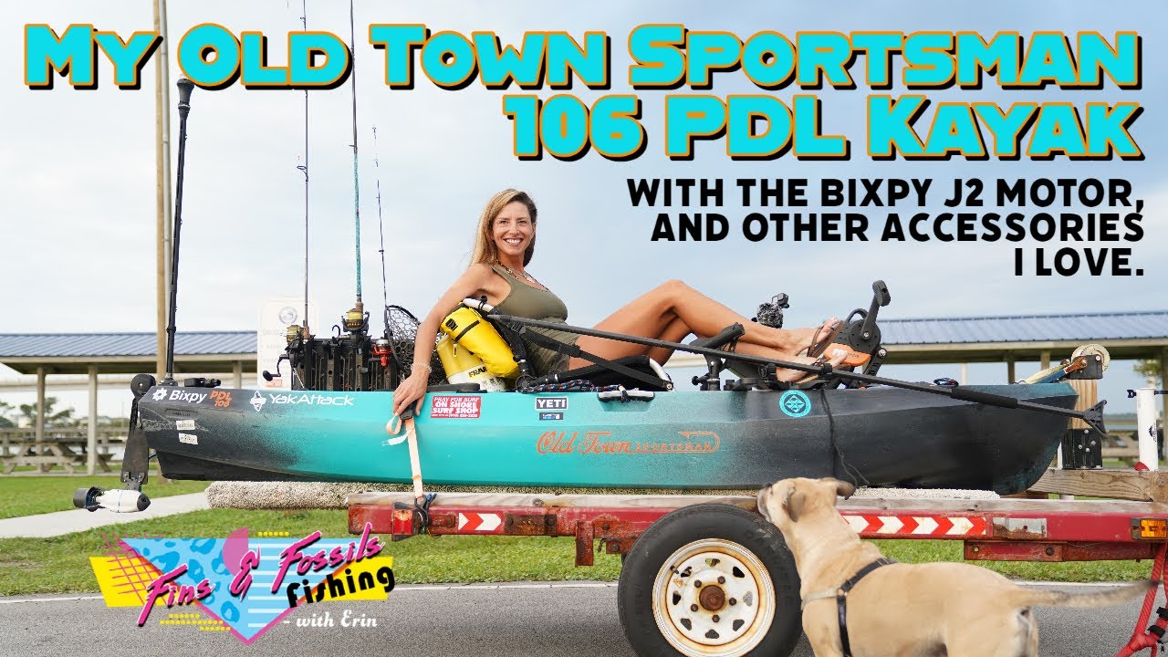 Мой каяк Old Town Sportsman 106 PDL, мотор Bixpy J2 и другие аксессуары, которые мне нравятся