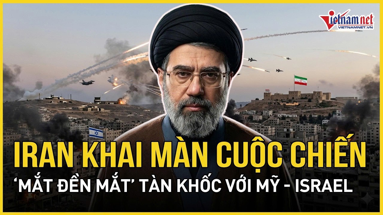 Iran khai hỏa cuộc chiến “mắt đền mắt” với Mỹ - Israel tàn khốc, 366 tên lửa và máy bay nổ tung