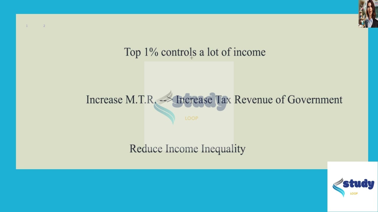 [Economics] To reduce income inequality, should the marginal tax rates on the top 1% be increased?