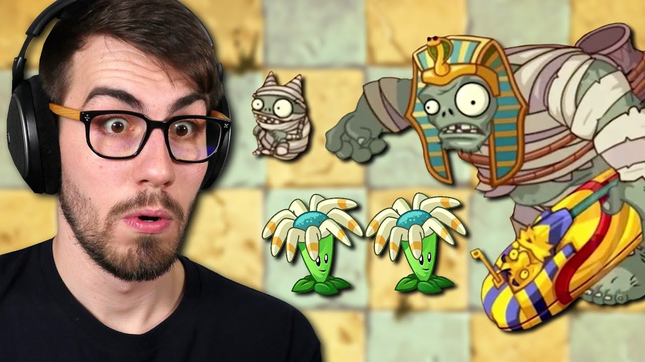 Defeating the GARGANTUAR MUMMY! (Plants vs Zombies 2)