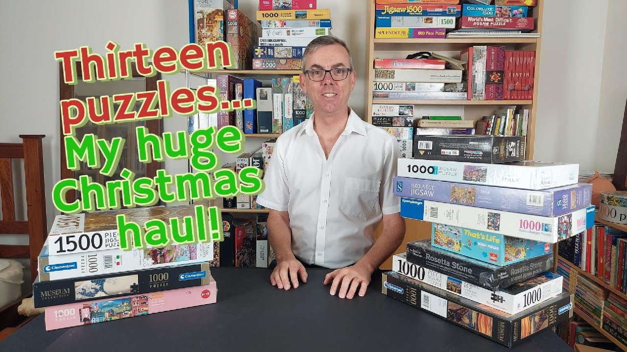 Christmas 2024: My amazing jigsaw puzzle haul. 13 incredible puzzles - some new, some secondhand.