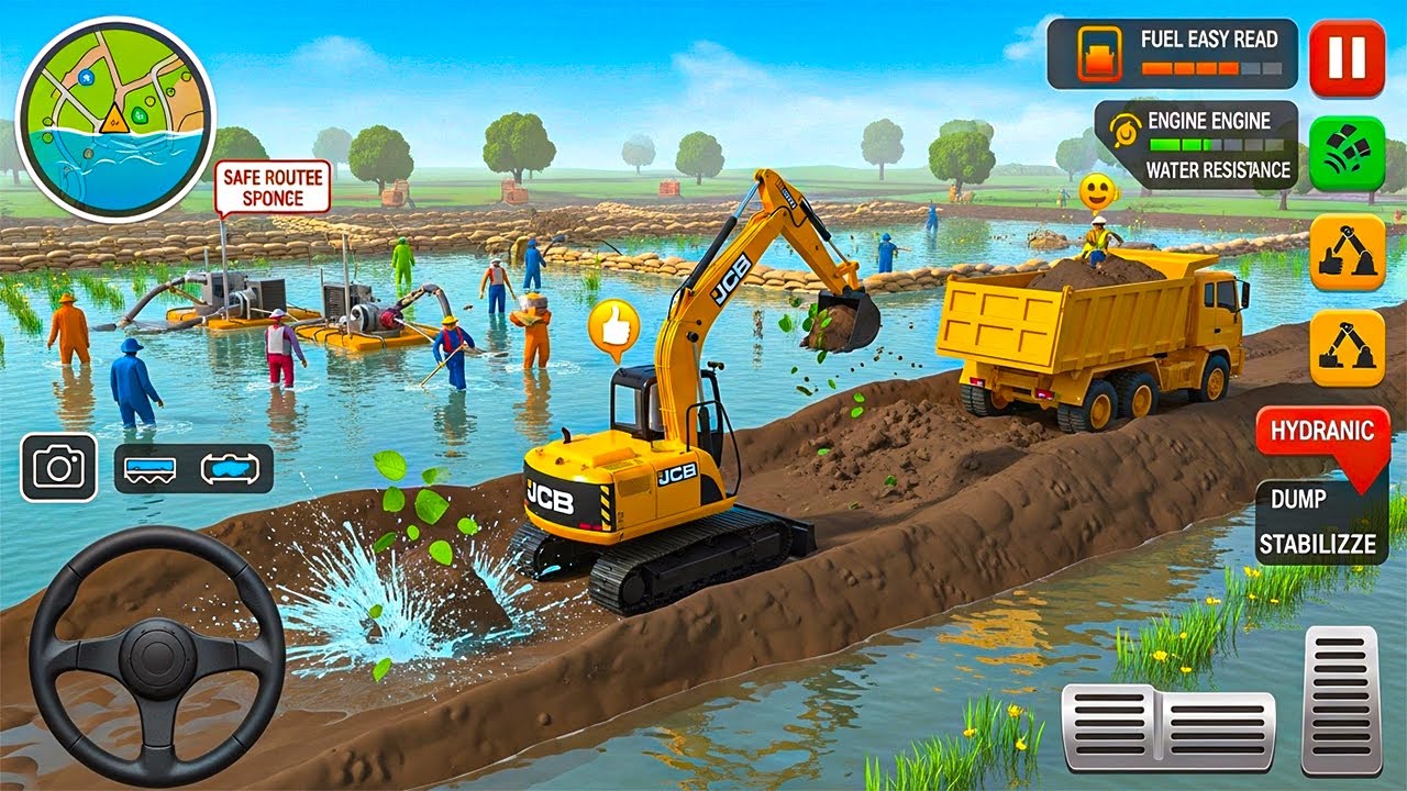 JCB Excavator Simulator - Digging And Trenching - Android Gameplay 