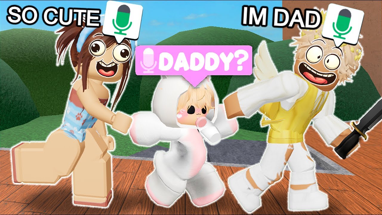Pretending to be the Cutest 5 YEAR OLD In Roblox MM2 VOICE CHAT 4