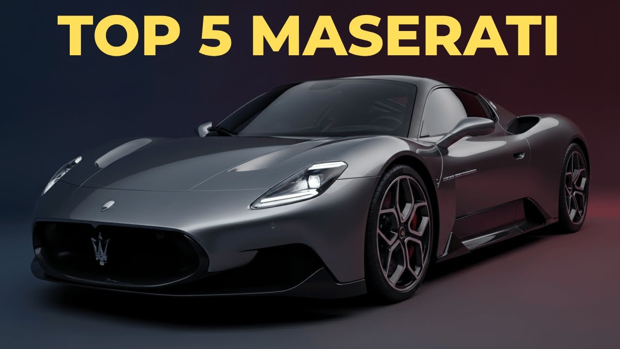 Los 5 MASERATI M&Aacute;S LUJOSOS Que Solo Los RICOS Tienen en 2025