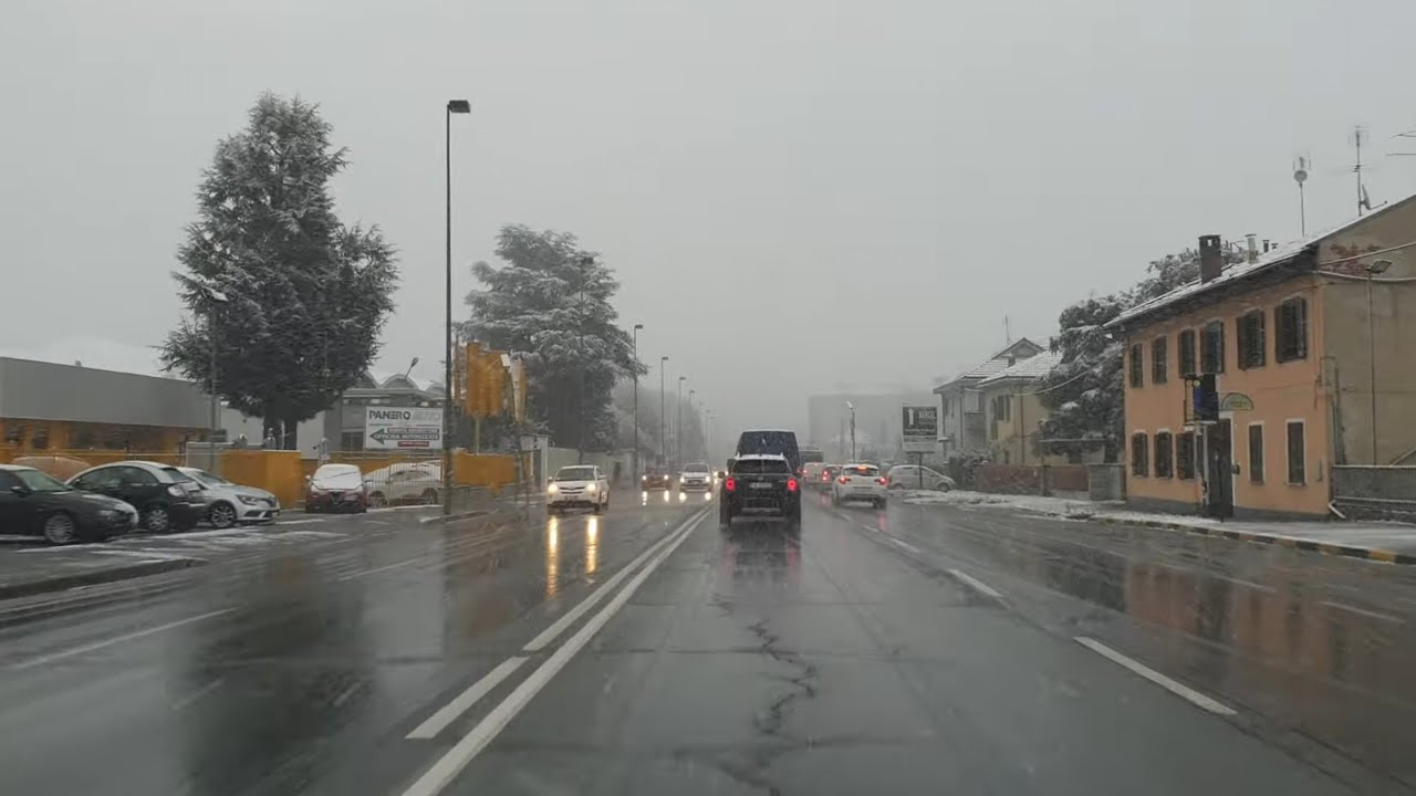 Pasta (Rivalta di To) - Orbassano (Centro Ricerche Fiat) - Beinasco ❄ (4k)(Torino)(Piemonte)(Italia)