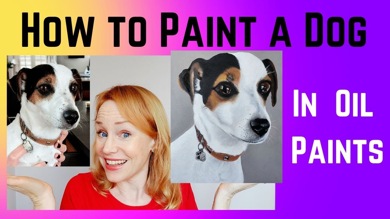 How to Paint a REALISTIC DOG in OIL Paints - BEGINNER TIPS Step by Step