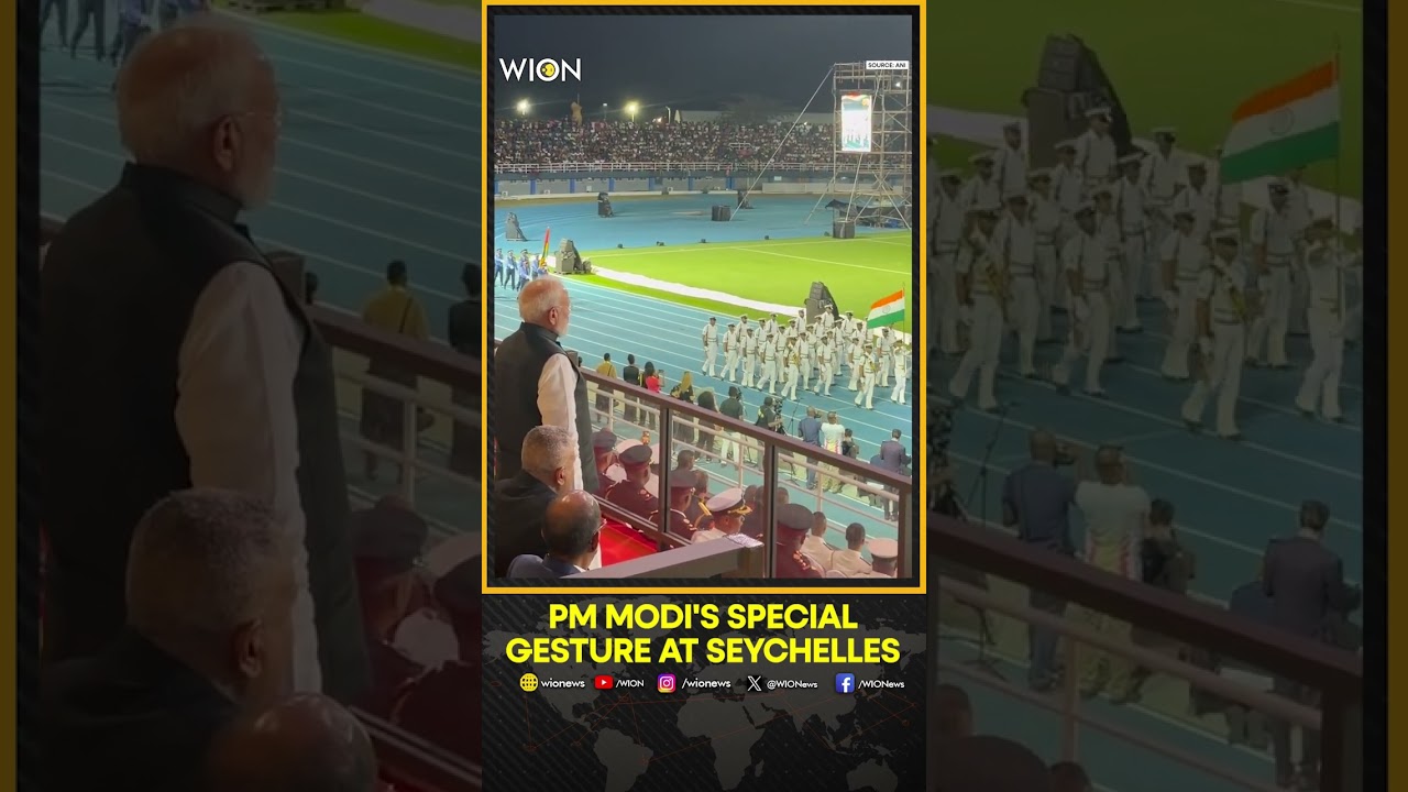 PM Modi Honors Indian Army & Navy Contingents in Seychelles | WION Shorts