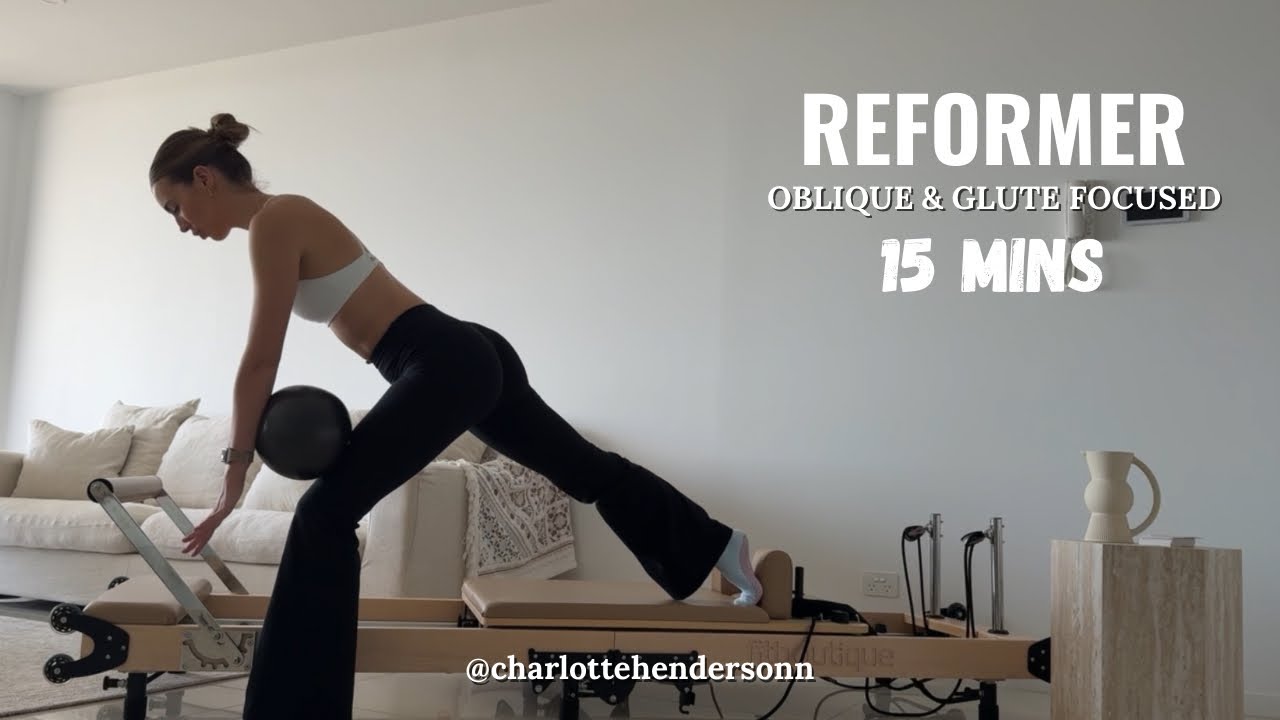 15 Min Reformer Pilates Workout | SPICY Obliques and Glutes 