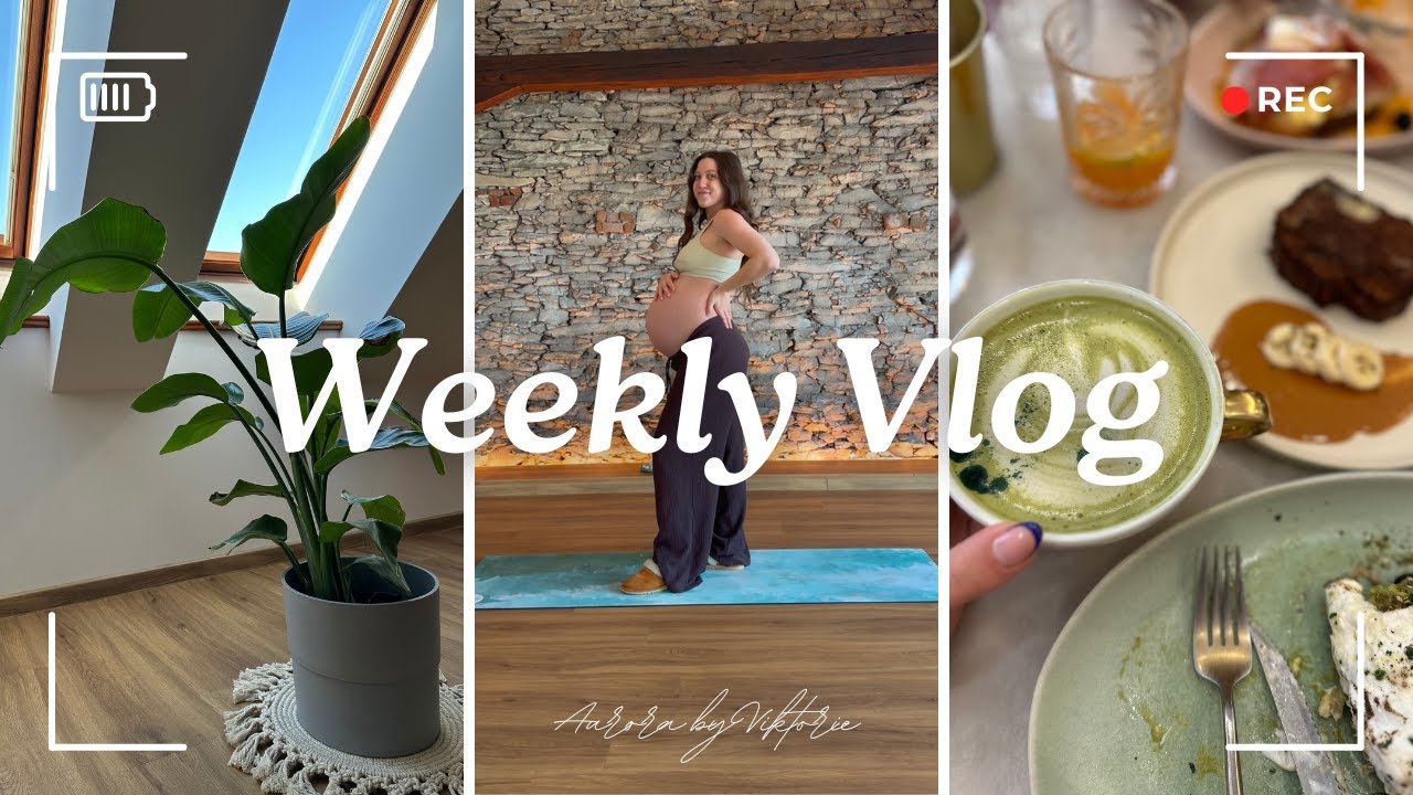 WEEKLY VLOG I recept na bábovku, pocity z těhotenství, poslední oběd ve dvou I Aurora by Viktorie