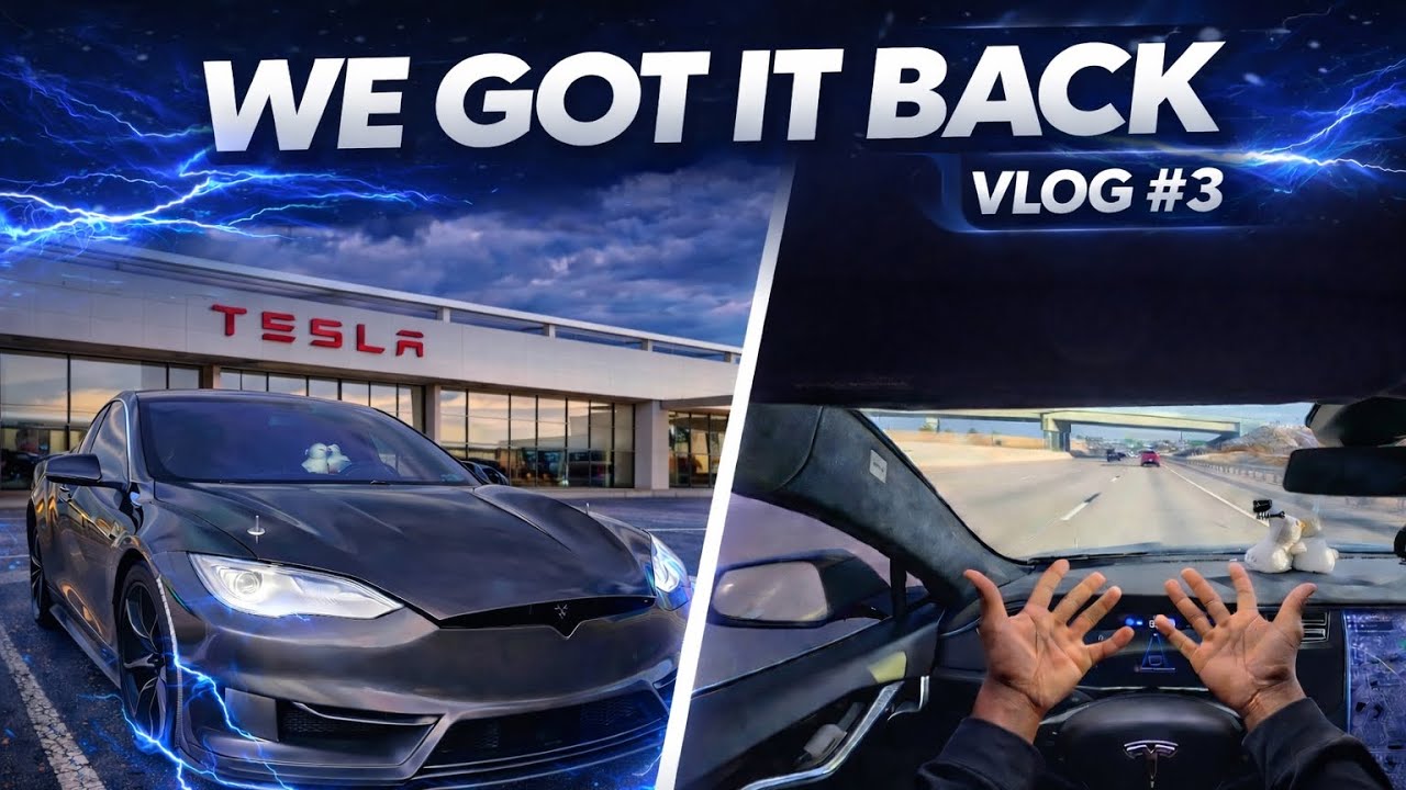 Tesla наконец-то вернулась! Первый тест-драйв после сервисного центра | Видеоблог №3