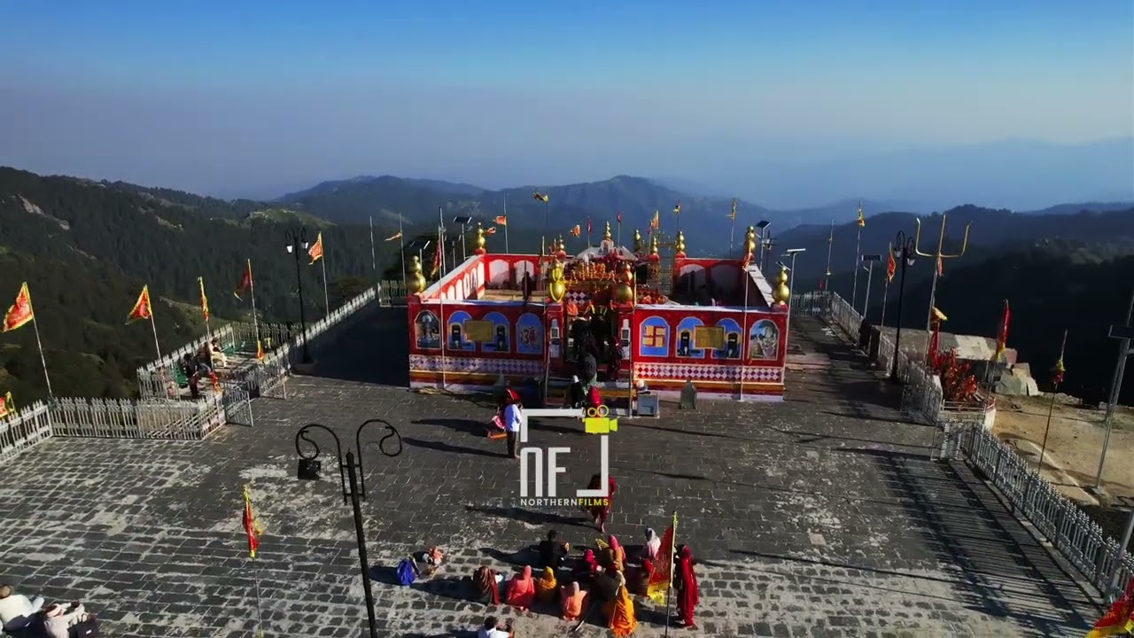 Stock Footage  || Drone Video || Shikari Mata Temple -  Mandi, Himachal Pradesh || Northern Films