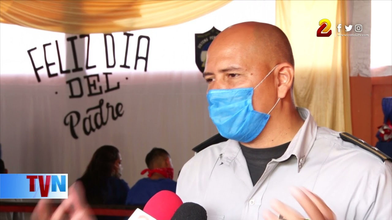 Reos del establecimiento penitenciario de Estelí celebran el Día del Padre con sus familiares