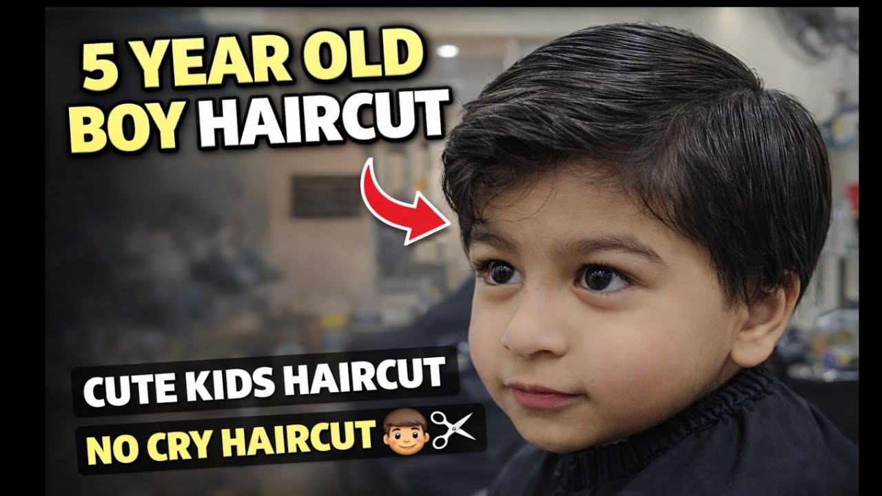 Child Haircut Before and After | little boy