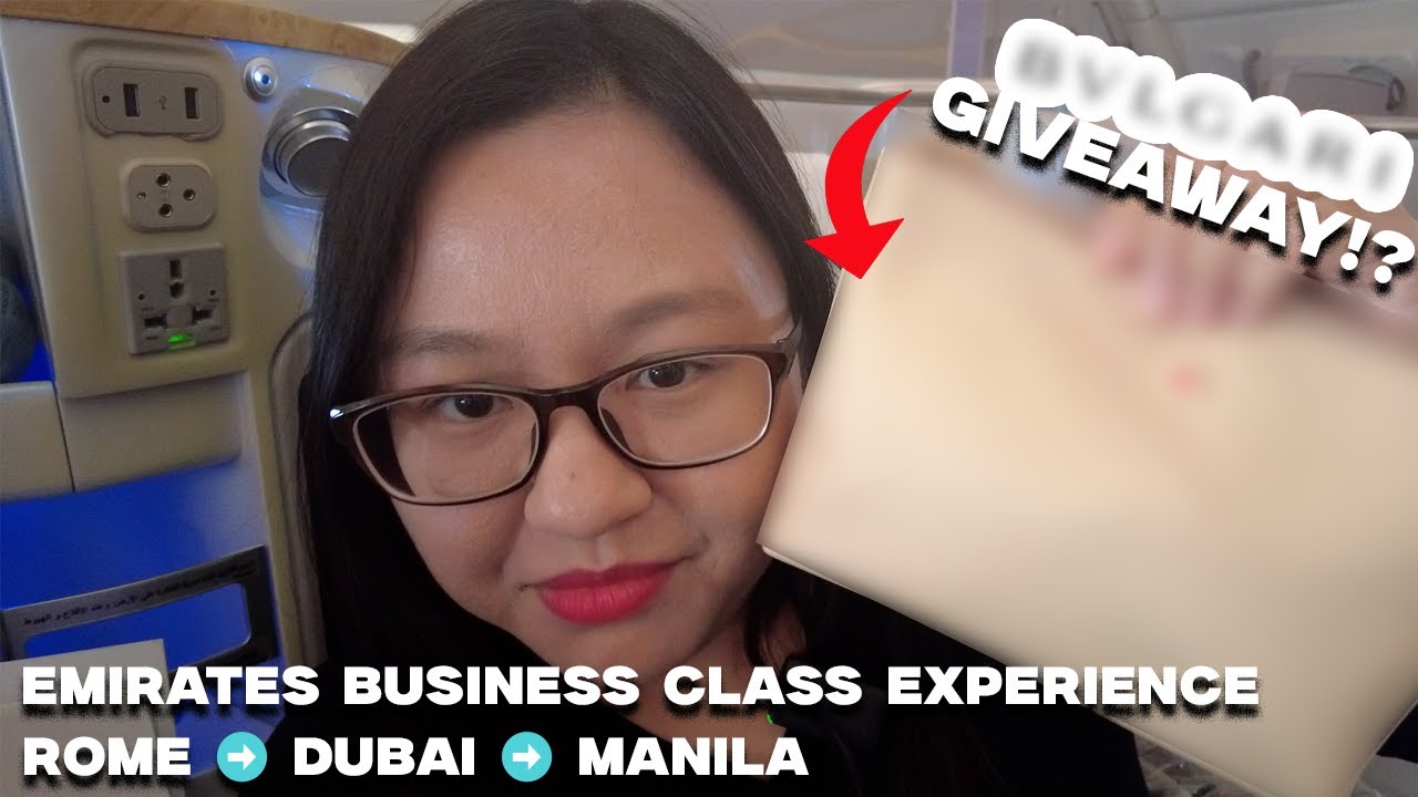Emirates Business Class Rome to Manila with Dubai Connect Experience Part 1