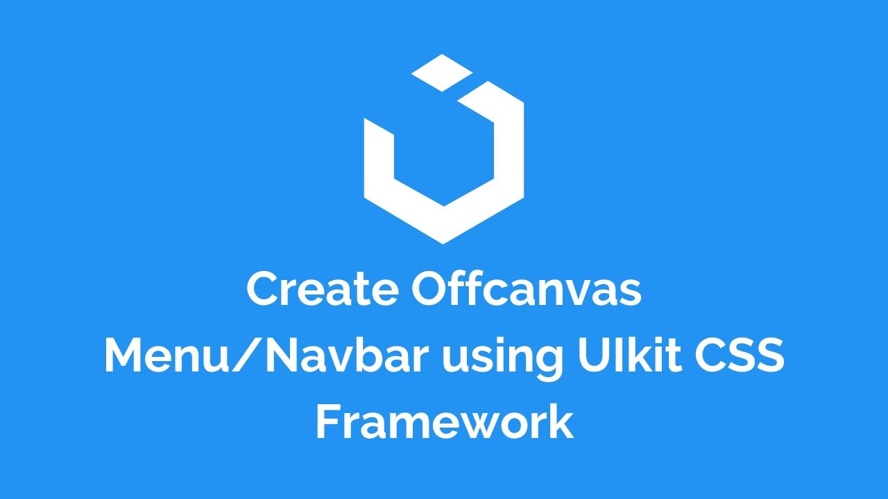 How to create offcanvas menu/navbar using UIkit CSS Framework