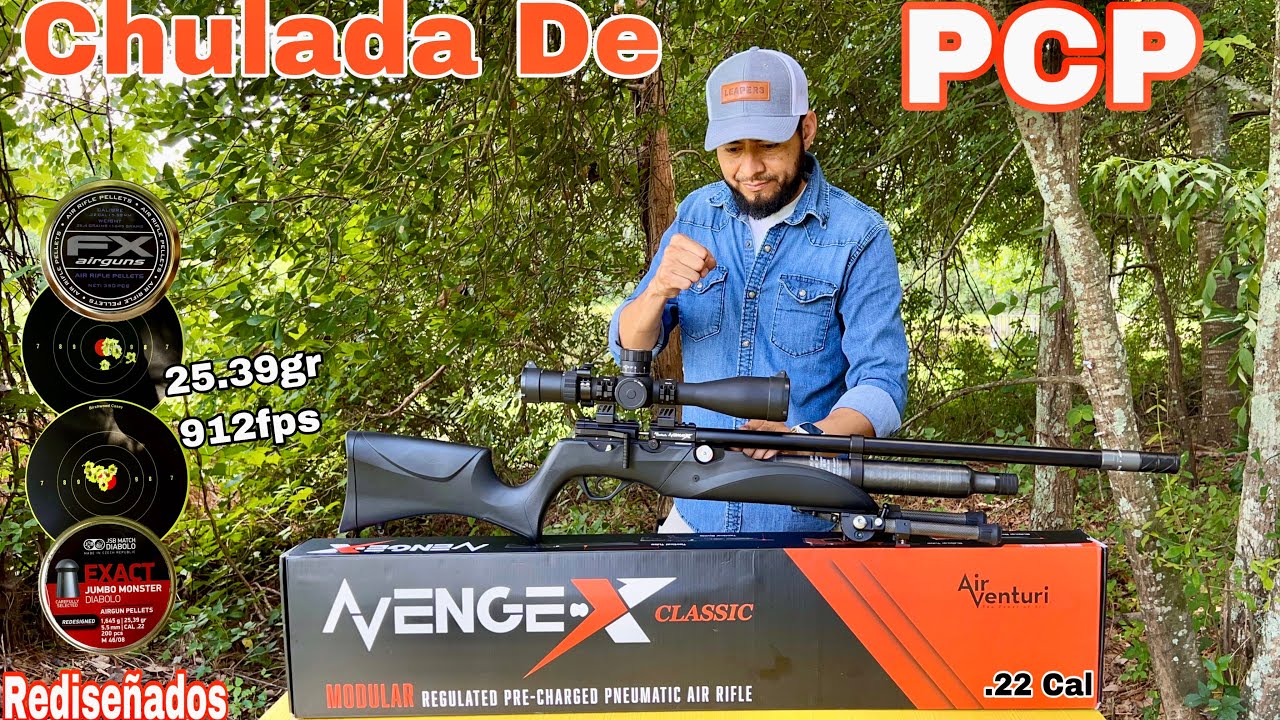 Air Venturi Avenge-X .22 Y Pellets Rediseñados 25.39gr #pcpairrifle