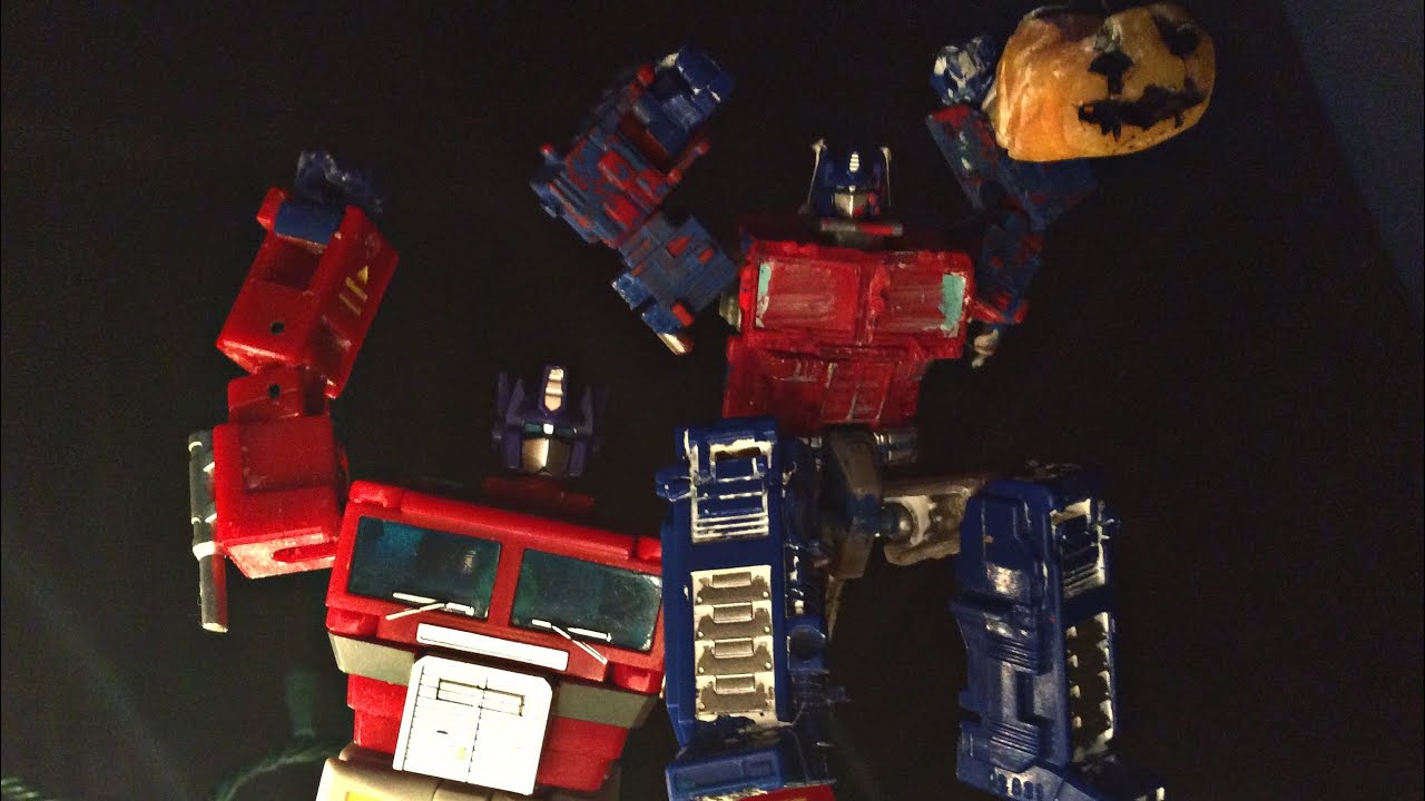 Optimus and his son celebrate Halloween!