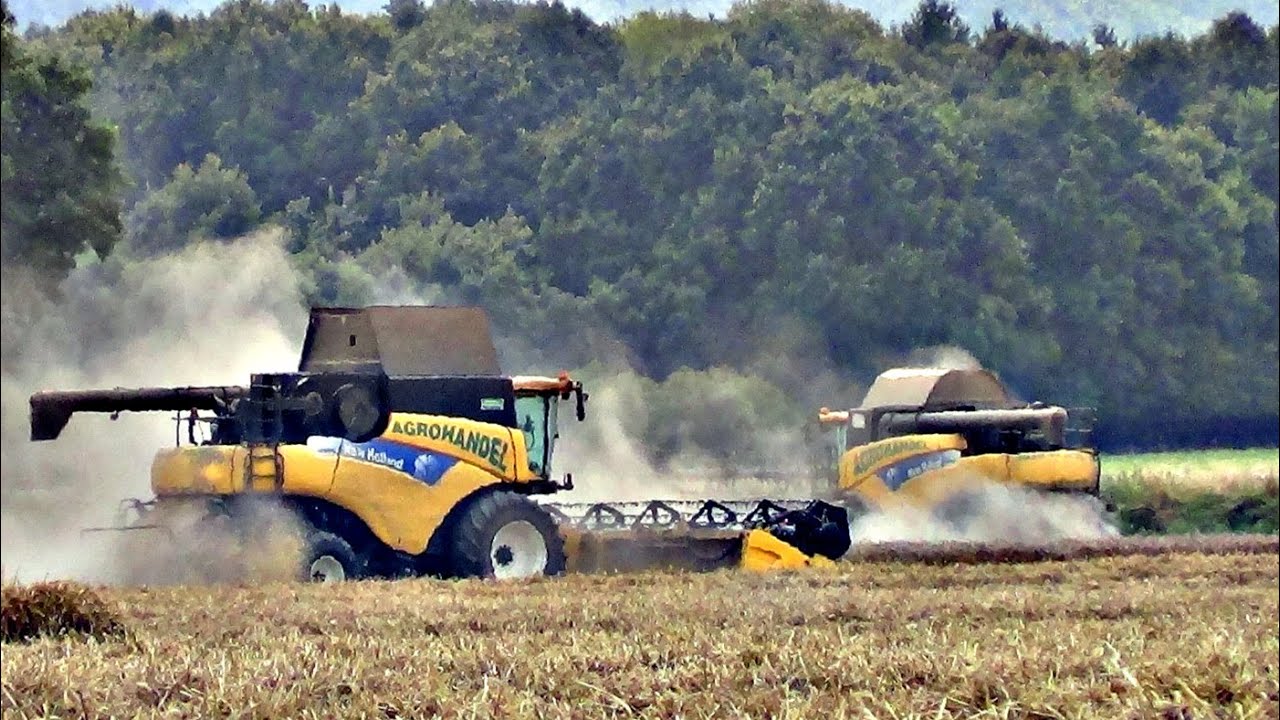 ☆ Wielkie Żniwa z Agrohandel ☆ 4x New Holland - CR9090, CR9080, CR9080, T7.270 ☆