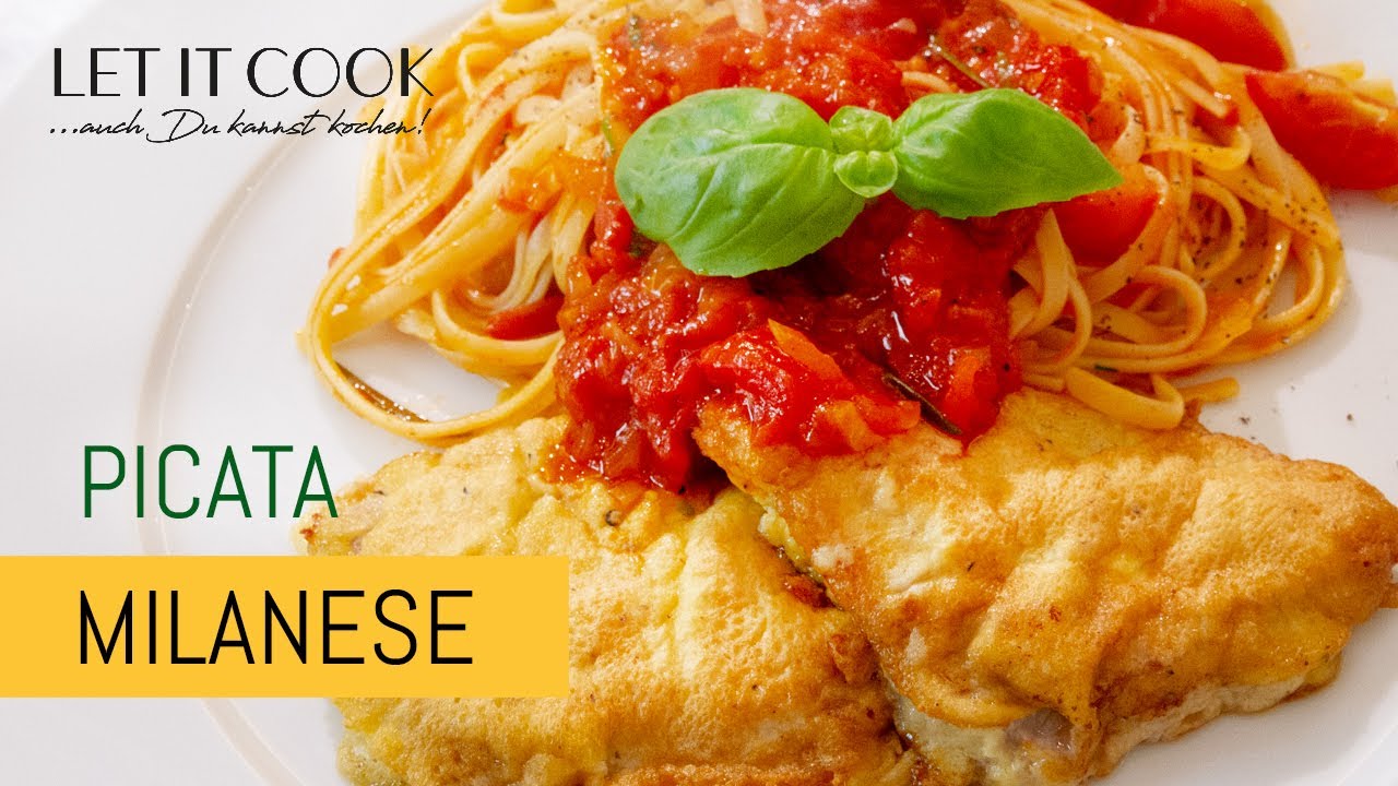 Piccata Milanese mit Tomatenspaghetti