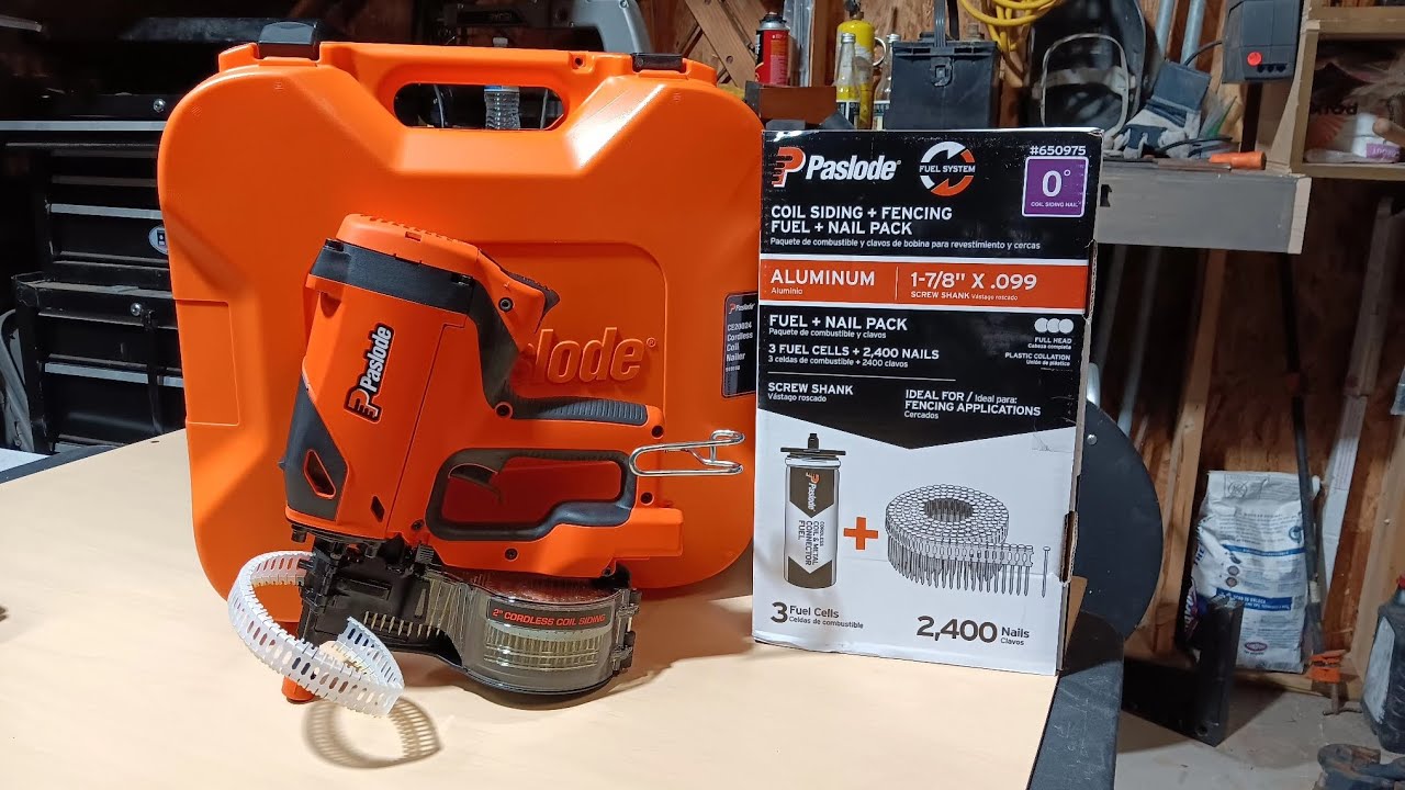 test&review New PASLODE fence and siding nailer CORDLESS CE20024  #review  #homedepot #construction