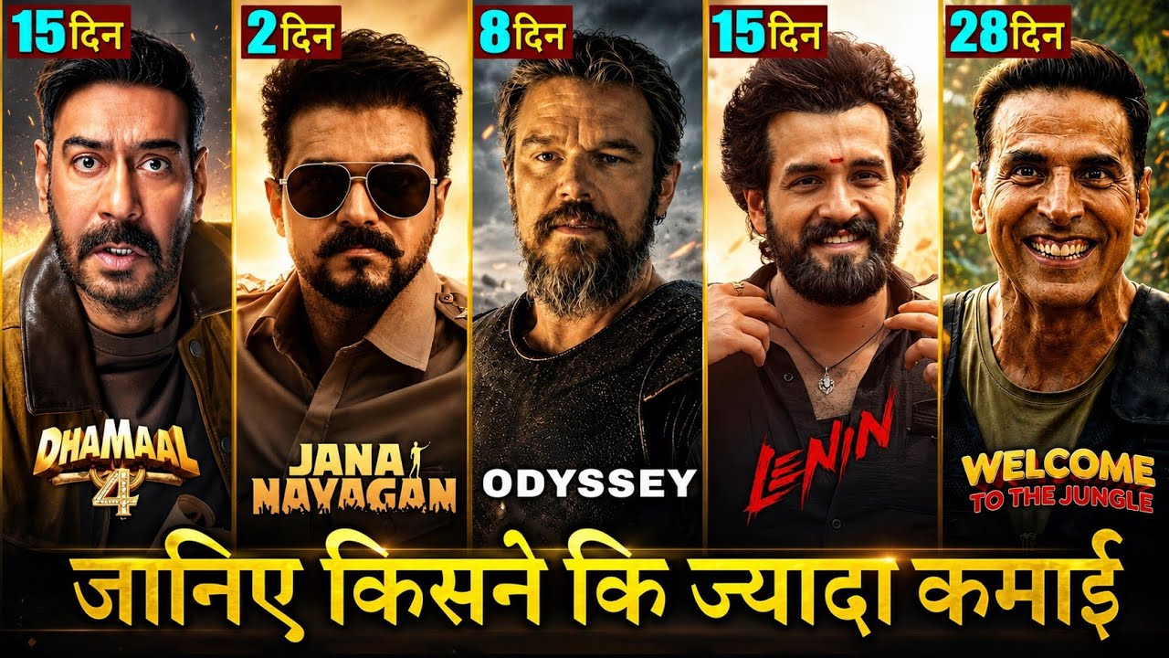 Jana Nayagan Box Office Collection, Dhamaal 4, Lenin, The Odyssey, Welcome To The Jungle Collection,