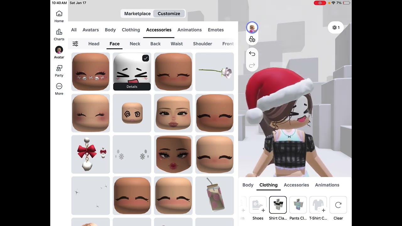 My cousin makes my my Roblox avatar (he’s little)