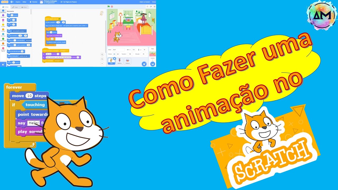 Como fazer uma animação no Scratch