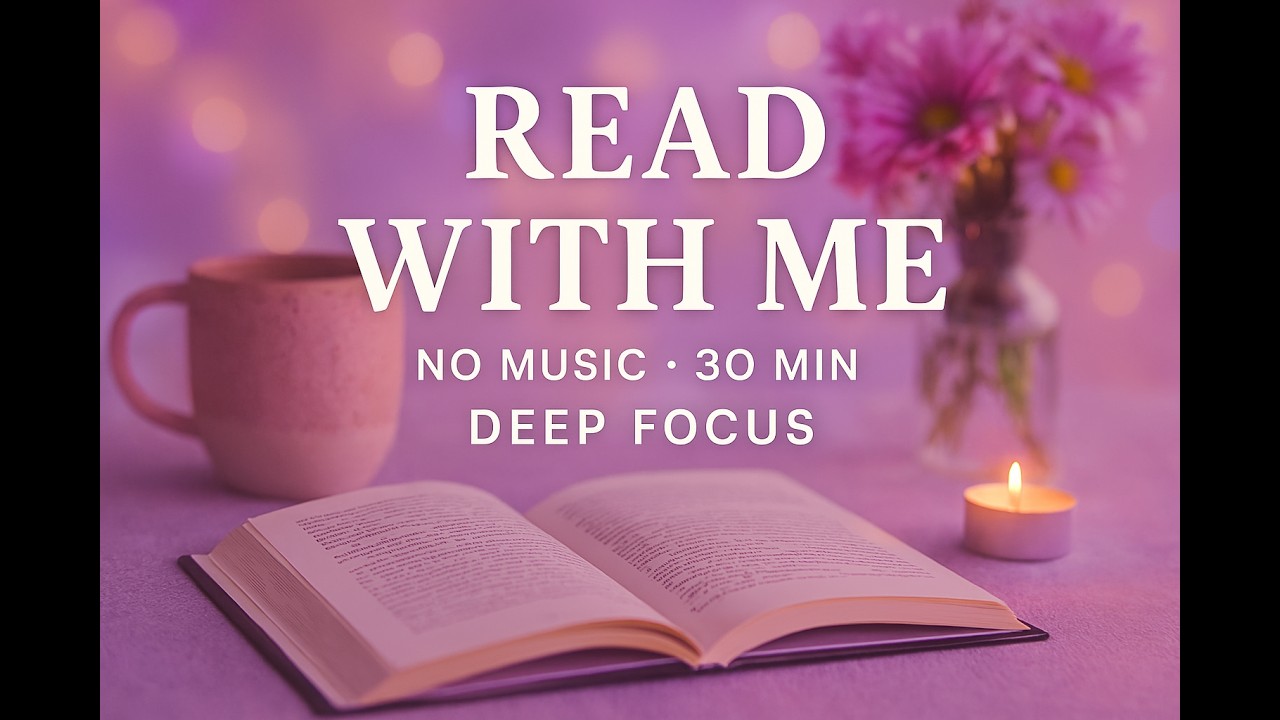 Read with me for 30 mins || soft birds and rain sound #trending #studywithme #study #read 