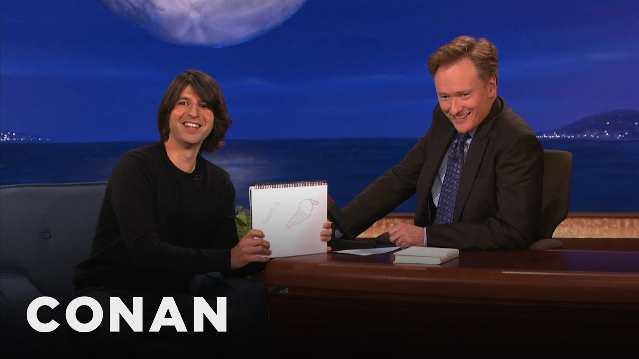 Demetri Martin Shows Off His Art | CONAN on TBS