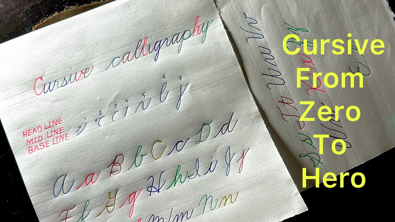 Cursive calligraphy for beginners /cursive calligraphy from zero to hero/ cursive handwriting