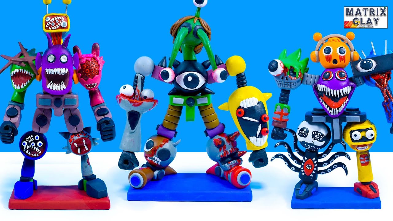 Making ALL New TRANSFORM ROBOT SPRUNKI From Clay #2 | Matrix Clay