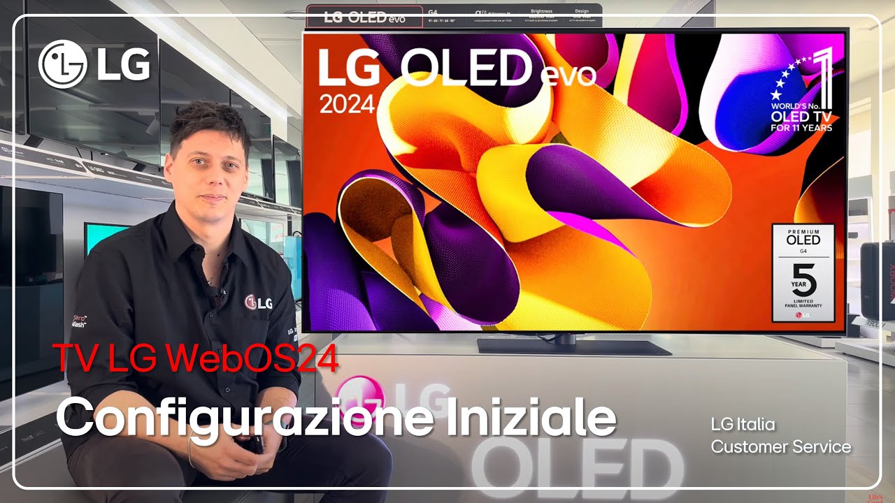 LG телевизор | Первоначальная настройка LG OLED evo G4 | ВебОС 24