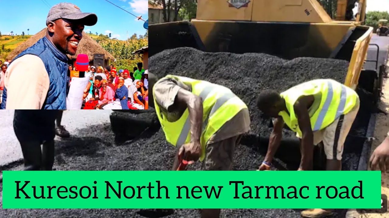 Celebrations as Kuresoi North step on new tarmac road Courtesy of MP Mutai Alfred, mambo ni Tutam✌️