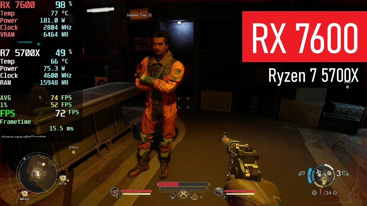 The Outer Worlds 2 | RX 7600 8GB | Ryzen 7 5700X