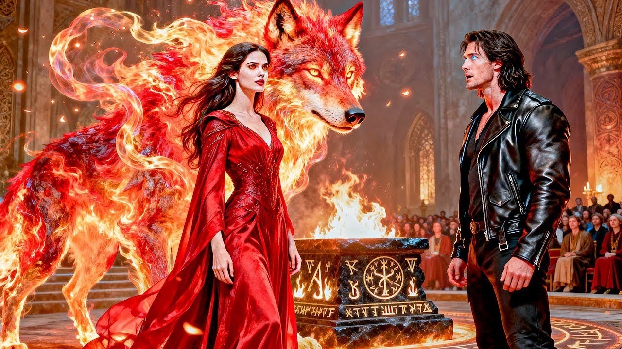 Ordre de se transformer pour l'humilier ! Un loup de feu surgit, l'autel sacré s'embrase.