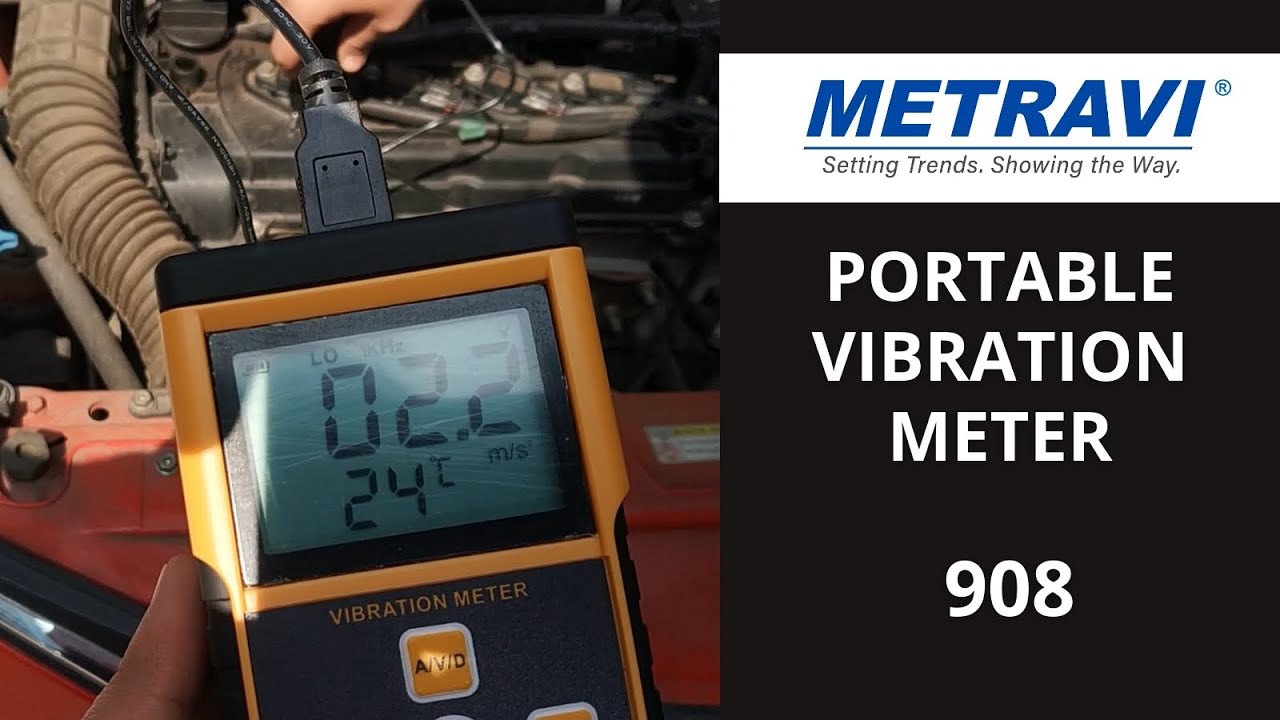 Metravi 908 Portable Vibration Meter Working & Usage