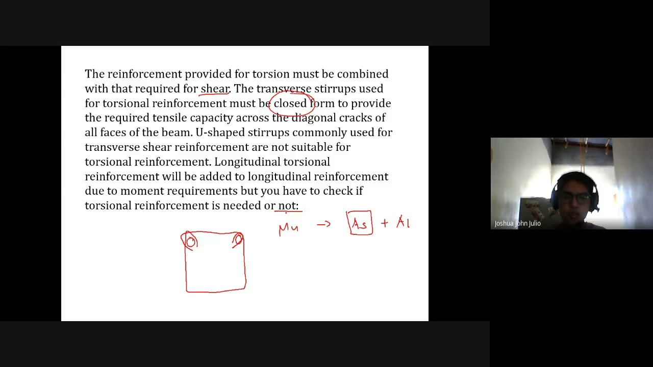 RCD Lesson 9 - Torsion Analysis on RC Beams (TAGALOG)